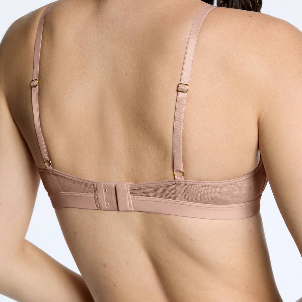PEPPER | XS SOFT MESH WIRELESS SCOOP BRA LILAC LIGHT GRAY - Picture 3 of 7